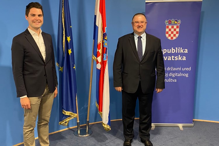 Državni tajnik Bernard Gršić i zastupnik u Europskom parlamentu Karlo Ressler izmijenili su iskustva iz područja digitalnih tehnologija u Hrvatskoj i Europskoj uniji